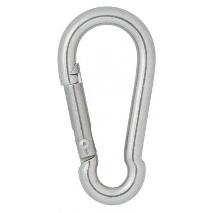 Infinity Hearts Feuerwehrhaken/Karabiner Edelstahl Silber 40x20mm - 3 Stk von Infinity Hearts