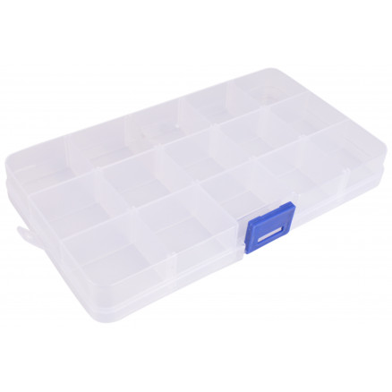 Infinity Hearts Kunststoffbox für Knöpfe und Zubehör transparent 17,5x10cm - 15 Fächer Infinity Hearts Kunststoffbox für Knöpfe und Zubehör transparent 17,5x10cm - 15 Fächer von Infinity Hearts