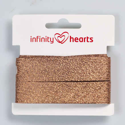 Infinity Hearts Lurex Schrägband 40/20mm 01 Kupfer von Infinity Hearts