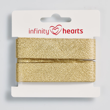Infinity Hearts Lurex Schrägband 40/20mm 02 Gold von Infinity Hearts