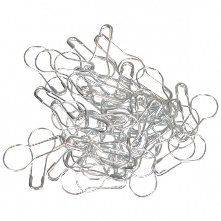 Infinity Hearts Maschenmarkierer/ Maschenringe Metall Silber 21x10mm - 50 Stk von Infinity Hearts