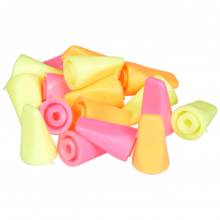 Infinity Hearts Maschenstopper/Nadelkappen Gummi Farbenmix 2,5x1,5cm - 18 Stk von Infinity Hearts