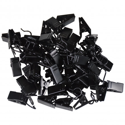 Infinity Hearts Metallclips Schwarz 18,3x9,2mm - 50 Stk von Infinity Hearts