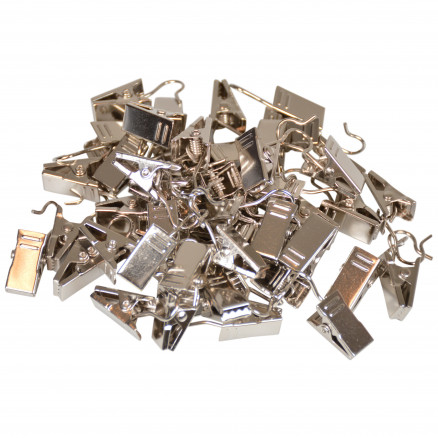 Infinity Hearts Metallclips Silber 18,3x9,2mm - 50 Stk von Infinity Hearts