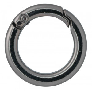 Infinity Hearts O-Ring/Endlosring mit Öffnung Messing Gunmetal Ø23,5mm von Infinity Hearts