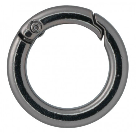 Infinity Hearts O-Ring/Endlos Ring mit Öffnung Messing Gunmetal Ø23,5mm - 5 Stk von Infinity Hearts