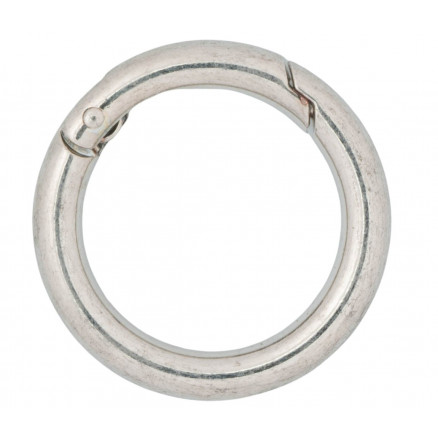 Infinity Hearts O-Ring/Karabinerring Messing Silber Ø35mm - 5 Stk von Infinity Hearts