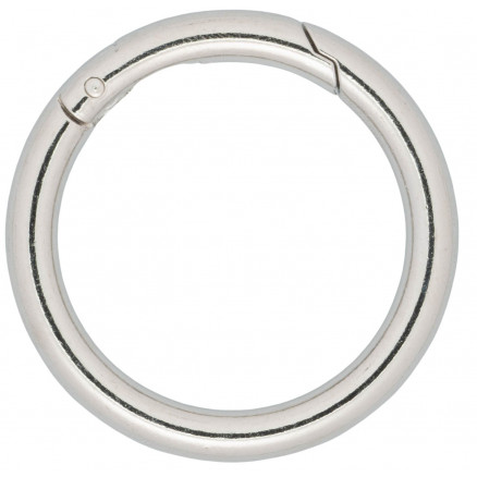 Infinity Hearts O-Ring/Karabinerring Messing Silber Ø50mm - 5 Stk von Infinity Hearts
