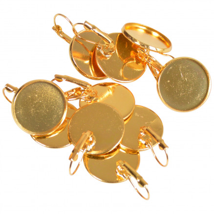 Infinity Hearts Ohrhaken DIY Eisen Gold Ø20mm - 10 Stk von Infinity Hearts