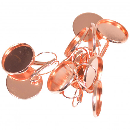 Infinity Hearts Ohrhaken DIY Eisen Rosé-Gold Ø20mm - 10 Stk von Infinity Hearts