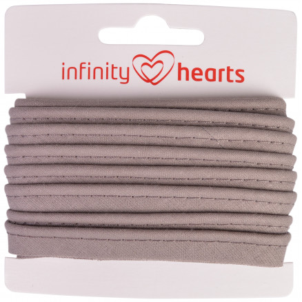 Infinity Hearts Paspelband Baumwolle 11mm 19 Grau - 5m von Infinity Hearts