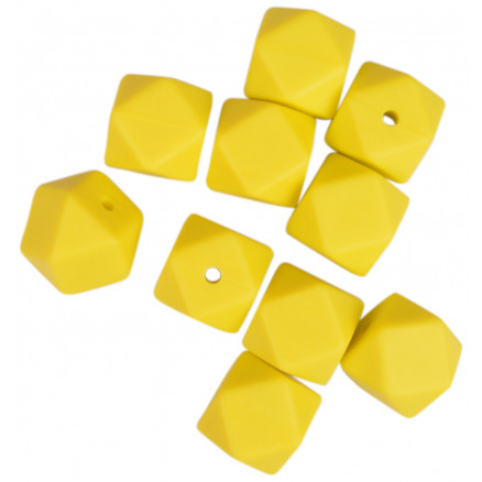 Infinity Hearts Perlen Geometrisch Silikon Gelb 14mm - 10 Stk Infinity Hearts Perlen Geometrisch Silikon Gelb 14mm - 10 Stk von Infinity Hearts