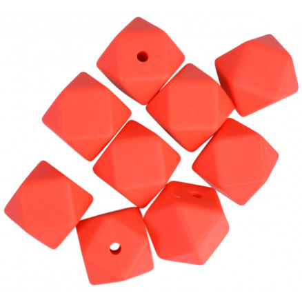 Infinity Hearts Perlen Geometrisch Silikon Rot 14mm - 10 Stk Infinity Hearts Perlen Geometrisch Silikon Rot 14mm - 10 Stk von Infinity Hearts