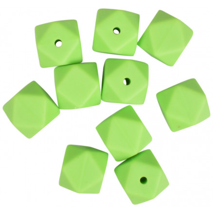 Infinity Hearts Perlen Geometrisch Silikon Hellgrün 14mm - 10 Stk Infinity Hearts Perlen Geometrisch Silikon Hellgrün 14mm - 10 Stk von Infinity Hearts