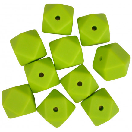 Infinity Hearts Perlen geometrisch Silikon Grün 14mm - 10 Stk Infinity Hearts Perlen geometrisch Silikon Grün 14mm - 10 Stk von Infinity Hearts