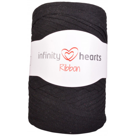 Infinity Hearts Ribbon Bändchengarn 02 Schwarz von Infinity Hearts