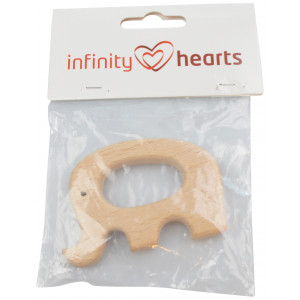 Infinity Hearts Ring Holz Elefant 70 x47mm - 1 Stk von Infinity Hearts