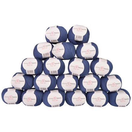Infinity Hearts Rose 8/4 20 Knäuel Farbpackung Unicolor 114 Marineblau - 20 Stk von Infinity Hearts
