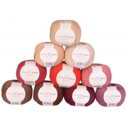 Infinity Hearts Rose 8/4 Farbset 23 Farbtöne Rot und Braun - 10 Knäuel von Infinity Hearts