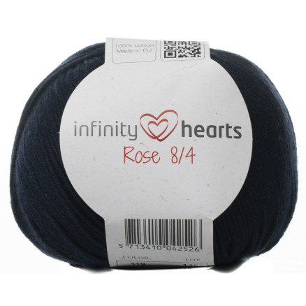 Infinity Hearts Rose 8/4 Garn Unicolor 119 Dunkles Marineblau von Infinity Hearts