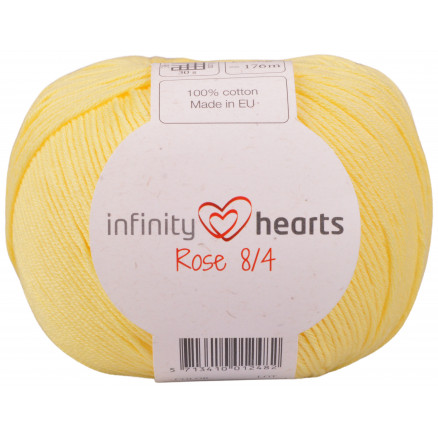 Infinity Hearts Rose 8/4 Garn Unicolor 177 Hellgelb von Infinity Hearts
