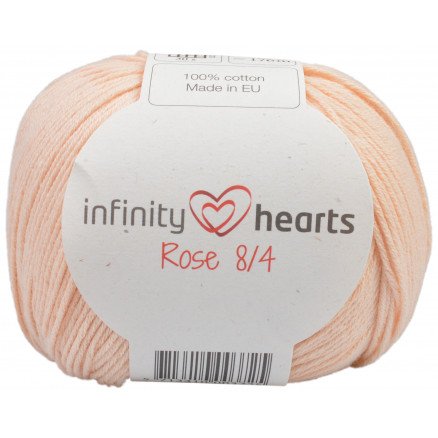 Infinity Hearts Rose 8/4 Garn Unicolor 205 Hellpfirsich von Infinity Hearts