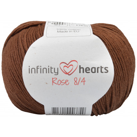 Infinity Hearts Rose 8/4 Garn Unicolor 228 Dunkelbraun von Infinity Hearts