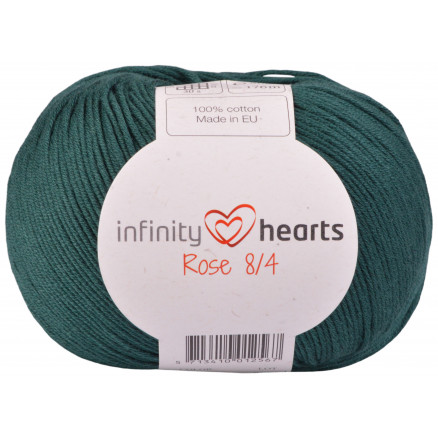 Infinity Hearts Rose 8/4 Garn Unicolor 241 Petrolgrün von Infinity Hearts