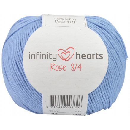 Infinity Hearts Rose 8/4 Garn Unicolor 92 Hell Jeansblau von Infinity Hearts