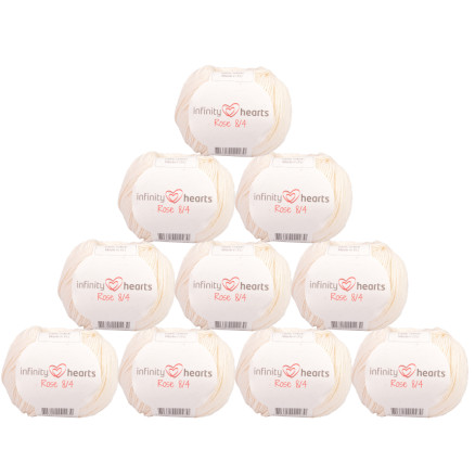 Infinity Hearts Rose 8/4 Garnpakete Unicolor 172 Natur - 10 Stk. von Infinity Hearts