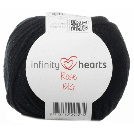 Infinity Hearts Rose Big Garn 01 Schwarz von Infinity Hearts