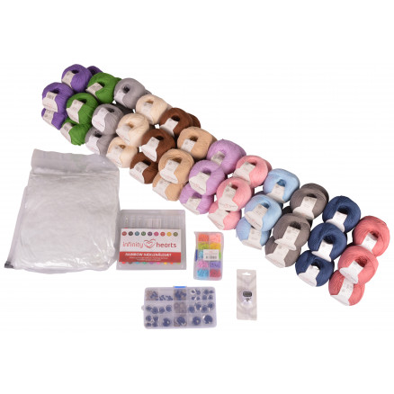 Infinity Hearts Rose Großer Teddy Häkel-Set - 3kg Garn - 12x5 Farben Infinity Hearts Rose Großer Teddy Häkel-Set - 3kg Garn - 12x5 Farben von Infinity Hearts