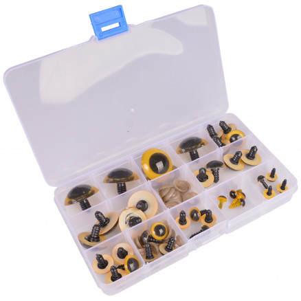 Infinity Hearts Sicherheitsaugen/Amigurumi Augen in Plastikbox Gelb 8-30mm - 16 Sets - 2. Sorte Infinity Hearts Sicherheitsaugen/Amigurumi Augen in Plastikbox Gelb 8-30mm - 16 Sets - 2. Sorte von Infinity Hearts
