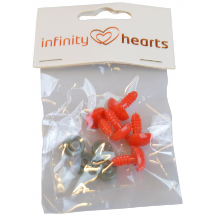 Infinity Hearts Sicherheitsaugen / Amigurumi Augen Nase Rot 18x13mm - 5 Stk Infinity Hearts Sicherheitsaugen / Amigurumi Augen Nase Rot 18x13mm - 5 Stk von Infinity Hearts