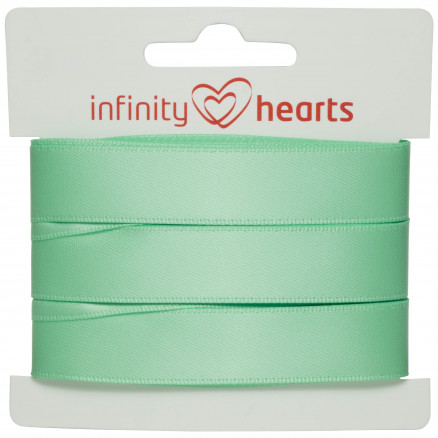 Infinity Hearts Satinband beidseitig 15mm 530 Minze - 5m von Infinity Hearts