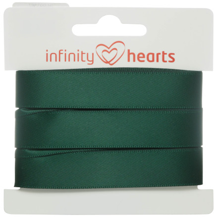 Infinity Hearts Satinband beidseitig 15mm 593 Armygün - 5m von Infinity Hearts