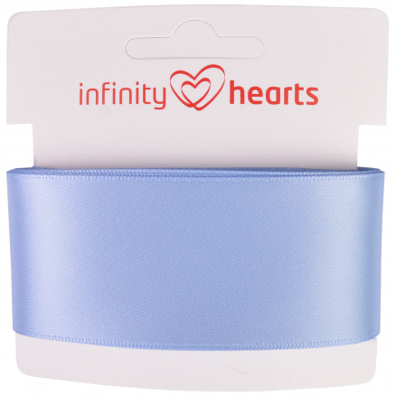Infinity Hearts Satinband beidseitig 38mm 333 Hellblau - 5m von Infinity Hearts