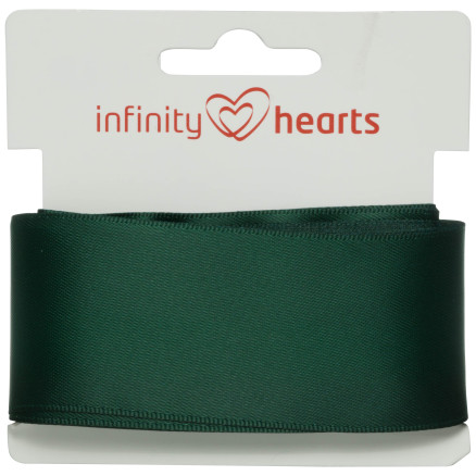 Infinity Hearts Satinband beidseitig 38mm 593 Armygrün - 5m von Infinity Hearts