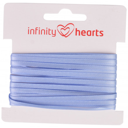 Infinity Hearts Satinband beidseitig 3mm 333 Hellblau - 5m von Infinity Hearts
