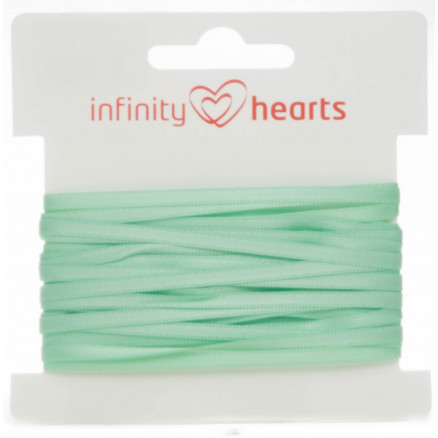 Infinity Hearts Satinband beidseitig 3mm 530 Minze - 5m von Infinity Hearts
