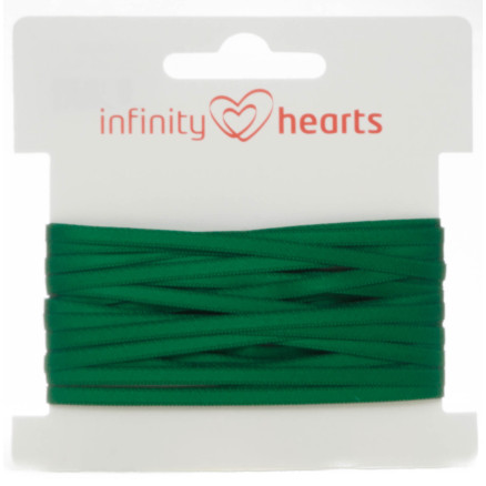 Infinity Hearts Satinband beidseitig 3mm 587 Dunkelgrün - 5m von Infinity Hearts