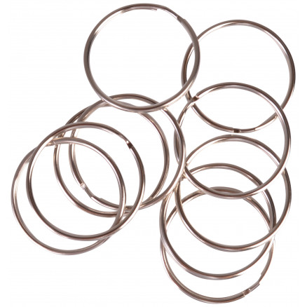 Infinity Hearts Schlüsselanhänger dünn Silber 45mm - 10 Stk von Infinity Hearts