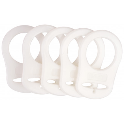 Infinity Hearts Schnullerketten-Adapter leuchtet im Dunkeln 5x3cm - 5 Stück von Infinity Hearts