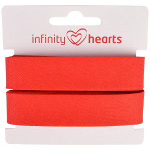 Infinity Hearts Schrägband Baumwolle 40/20mm 04 Rot - 5m von Infinity Hearts