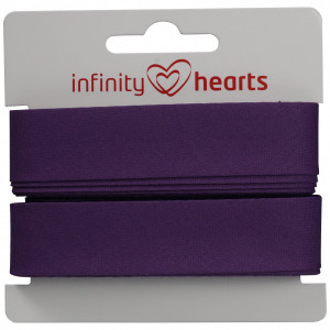 Infinity Hearts Schrägband Baumwolle 40/20mm 34 Dunkellila - 5m von Infinity Hearts