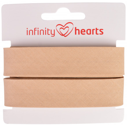 Infinity Hearts Schrägband Baumwolle 40/20mm 50 Beige - 5m von Infinity Hearts