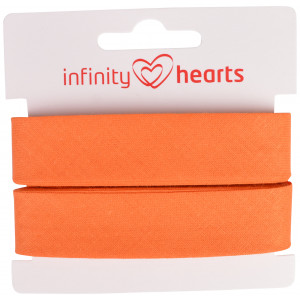 Infinity Hearts Schrägband Baumwolle 40/20mm 66 Orange - 5m von Infinity Hearts