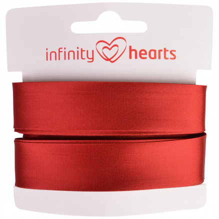 Infinity Hearts Schrägband Viscose Satin 40/20mm 1309 Rot - 5m Infinity Hearts Schrägband Viscose Satin 40/20mm 1309 Rot - 5m von Infinity Hearts