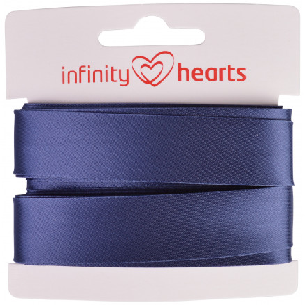Infinity Hearts Schrägband Viscose Satin 40/20mm 1402 Denim Blau - 5m von Infinity Hearts