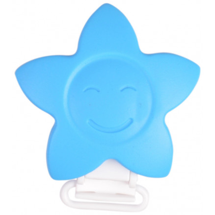 Infinity Hearts Hosenträgerclips Silikon Stern Blau 5x5cm - 1 Stk Infinity Hearts Hosenträgerclips Silikon Stern Blau 5x5cm - 1 Stk von Infinity Hearts